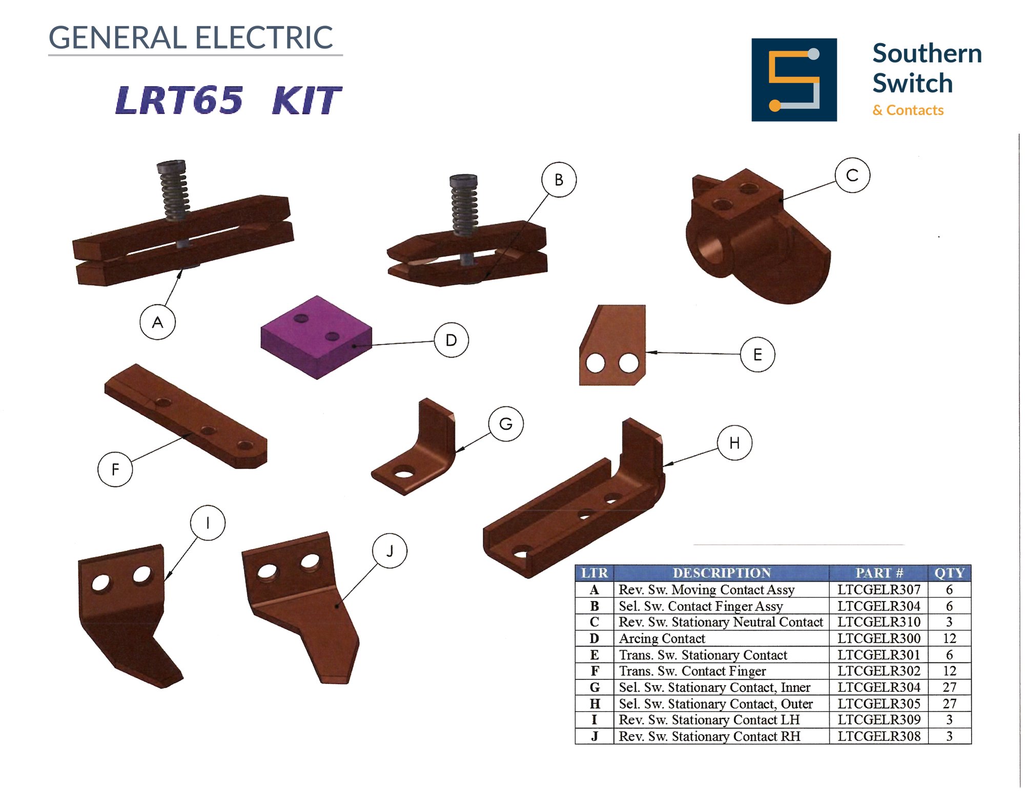 General Electric LRT65 Kit replacement